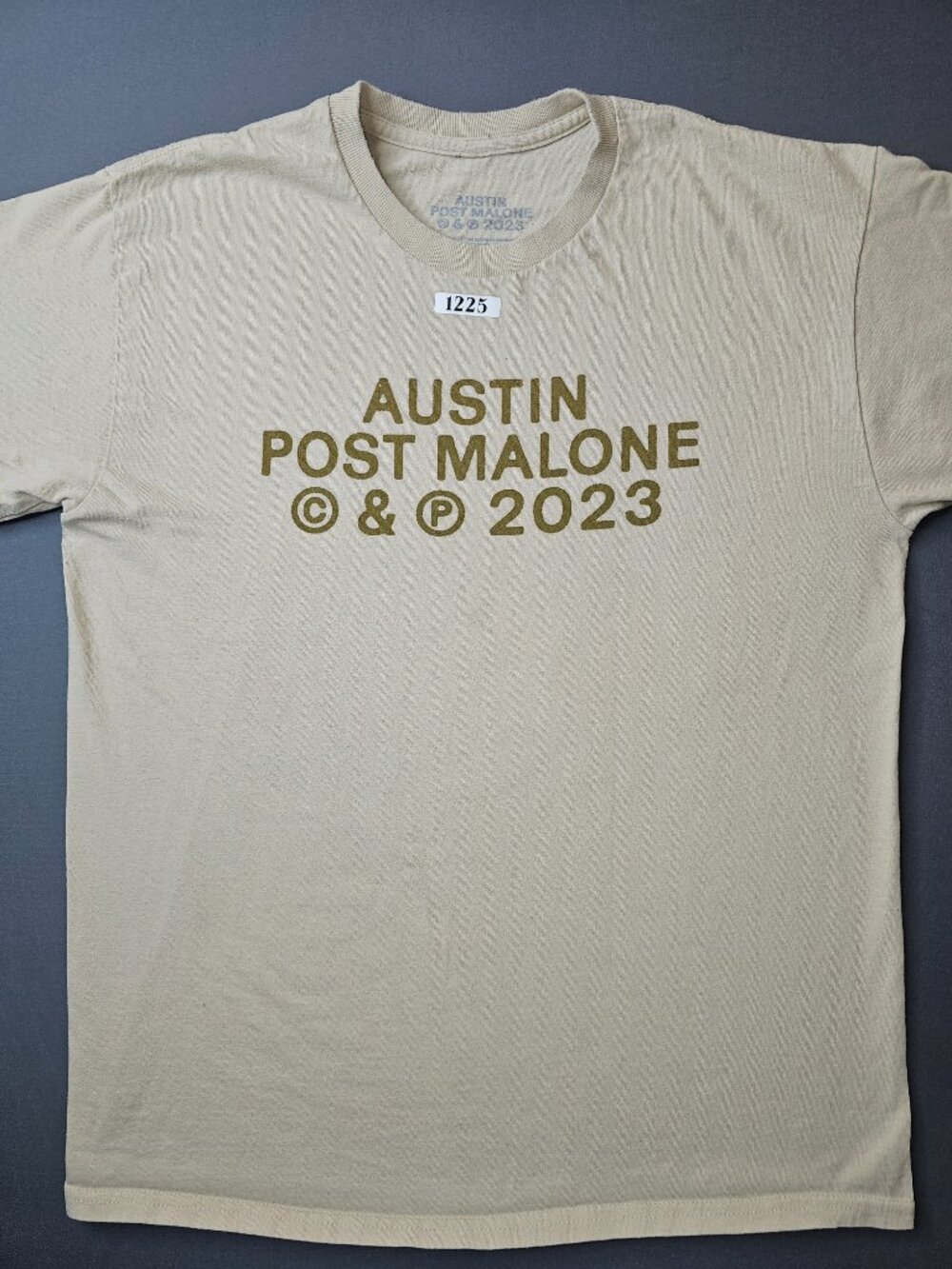 Post Malone 2023 "Austin" Tour T-Shirt - Beige/Tan - Size M